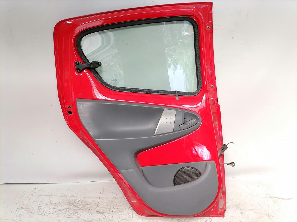 Toyota Aygo original T&uuml;r hinten links 3P0 Super Red Rohbau Bj.2008